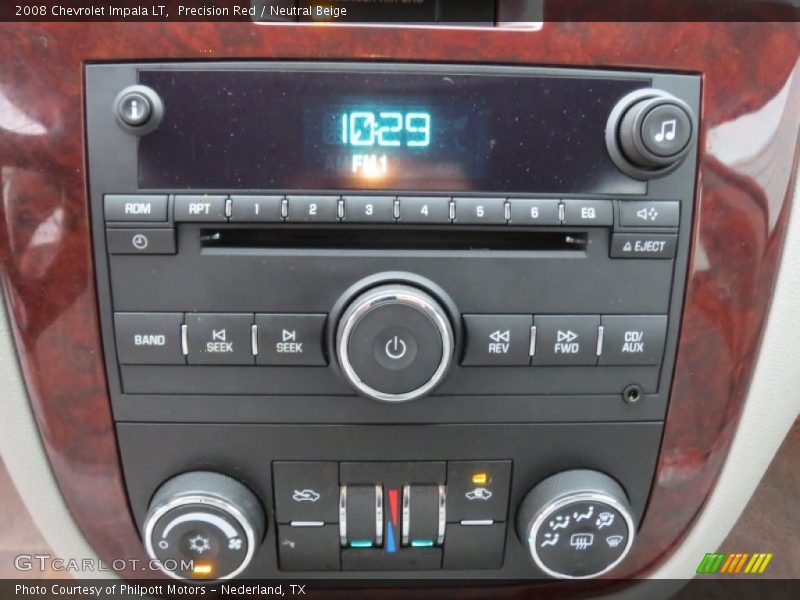 Controls of 2008 Impala LT
