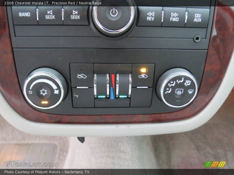 Controls of 2008 Impala LT