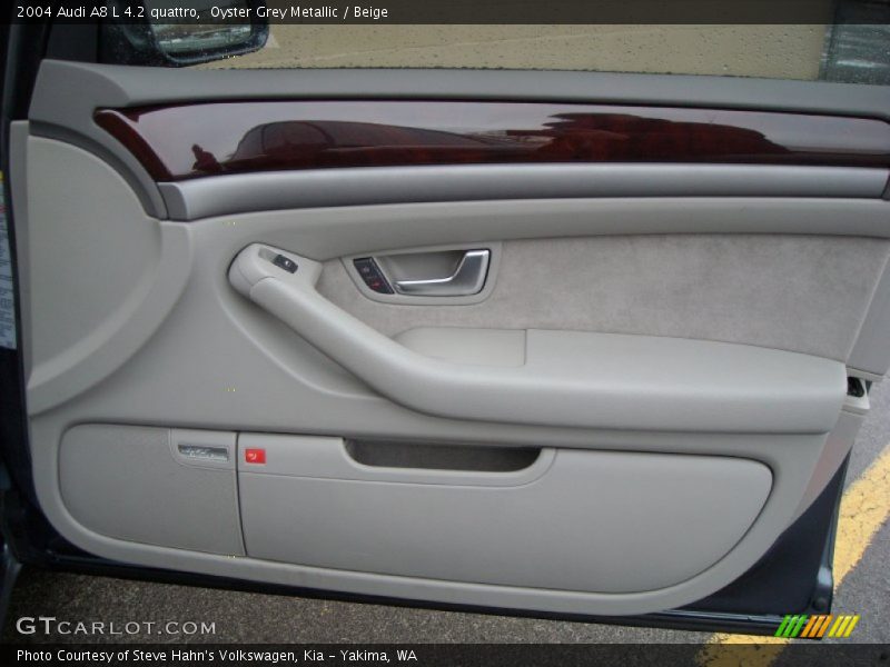 Oyster Grey Metallic / Beige 2004 Audi A8 L 4.2 quattro