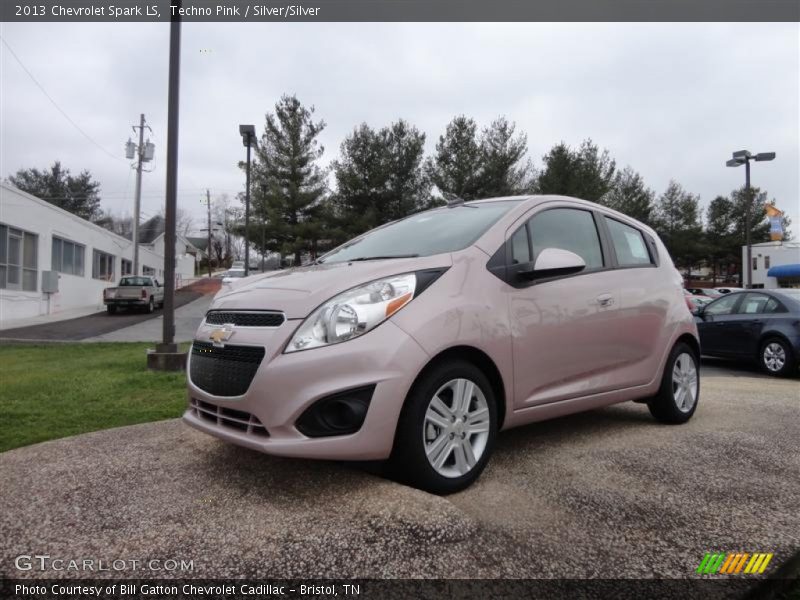 Techno Pink / Silver/Silver 2013 Chevrolet Spark LS