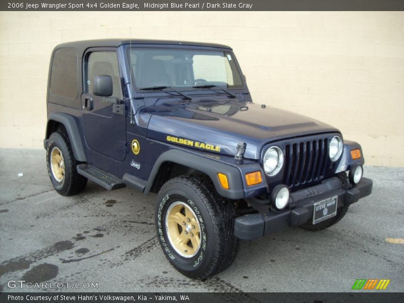 Midnight Blue Pearl / Dark Slate Gray 2006 Jeep Wrangler Sport 4x4 Golden Eagle