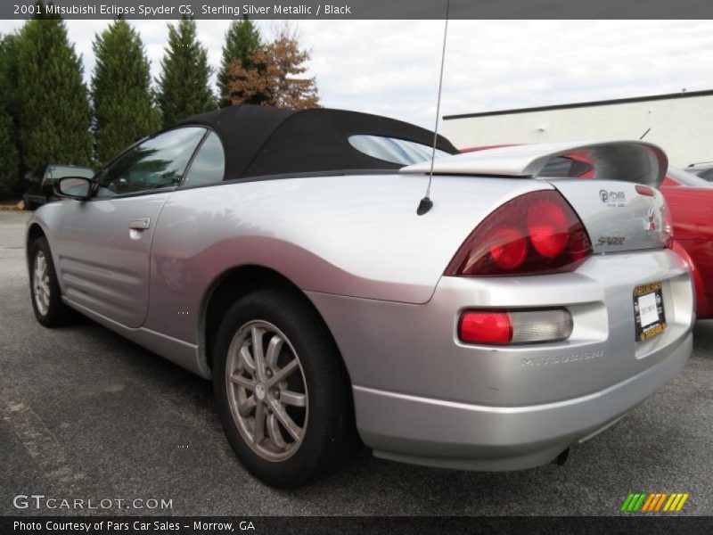 Sterling Silver Metallic / Black 2001 Mitsubishi Eclipse Spyder GS
