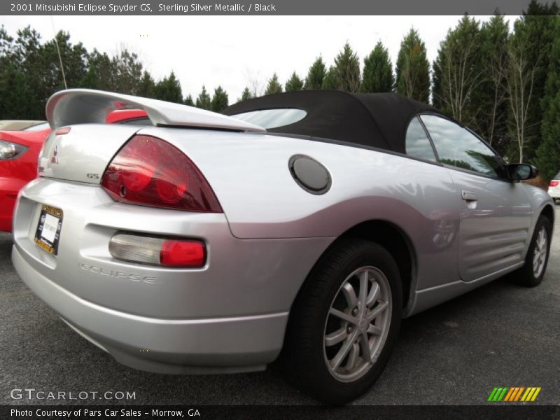 Sterling Silver Metallic / Black 2001 Mitsubishi Eclipse Spyder GS