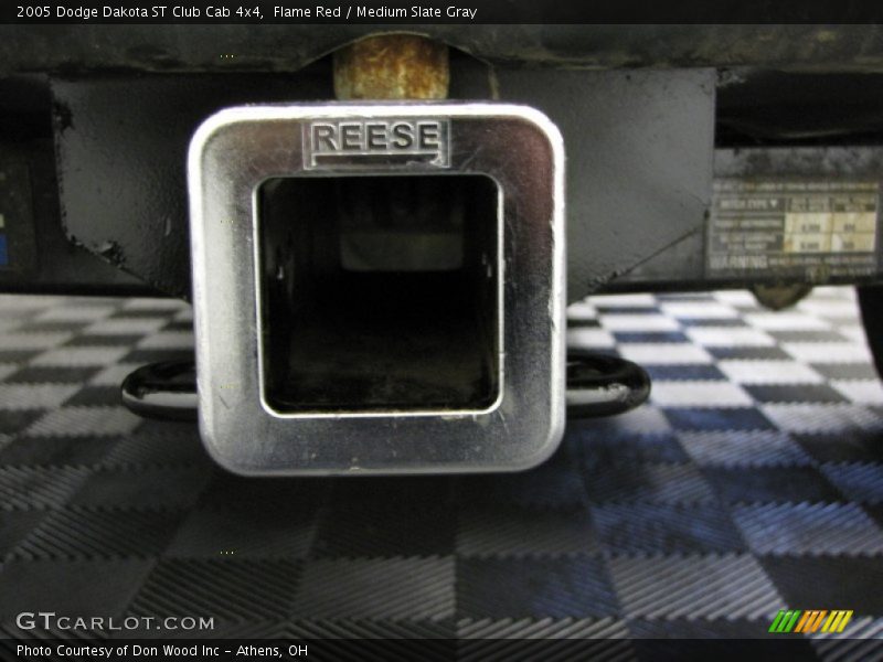 Flame Red / Medium Slate Gray 2005 Dodge Dakota ST Club Cab 4x4