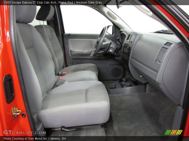 Flame Red / Medium Slate Gray 2005 Dodge Dakota ST Club Cab 4x4