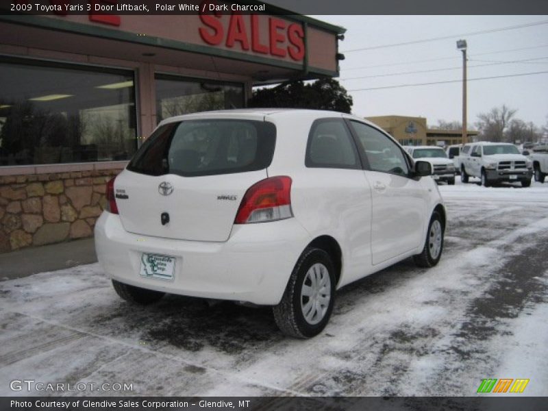 Polar White / Dark Charcoal 2009 Toyota Yaris 3 Door Liftback