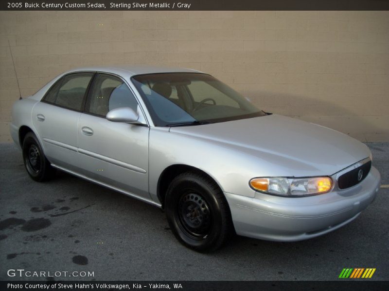 Sterling Silver Metallic / Gray 2005 Buick Century Custom Sedan