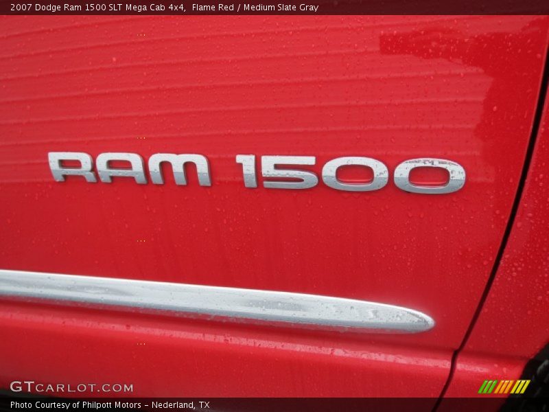 Flame Red / Medium Slate Gray 2007 Dodge Ram 1500 SLT Mega Cab 4x4