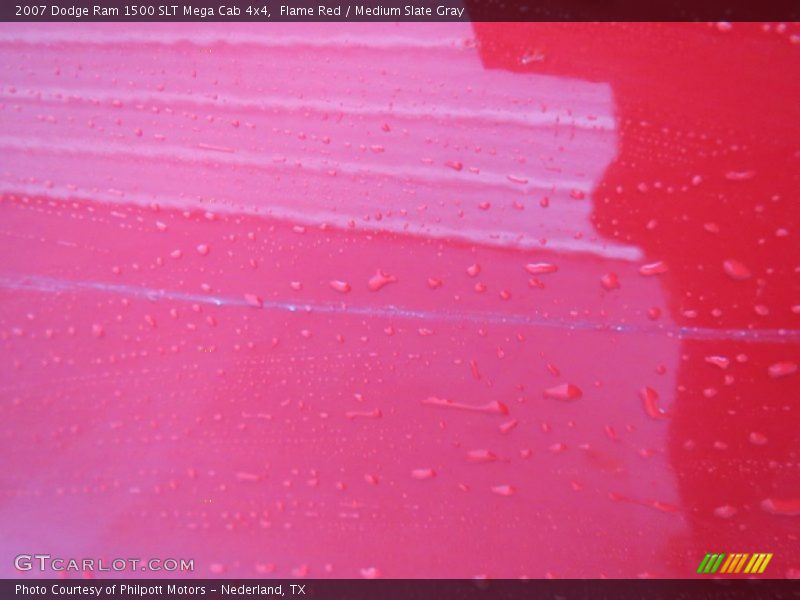 Flame Red / Medium Slate Gray 2007 Dodge Ram 1500 SLT Mega Cab 4x4