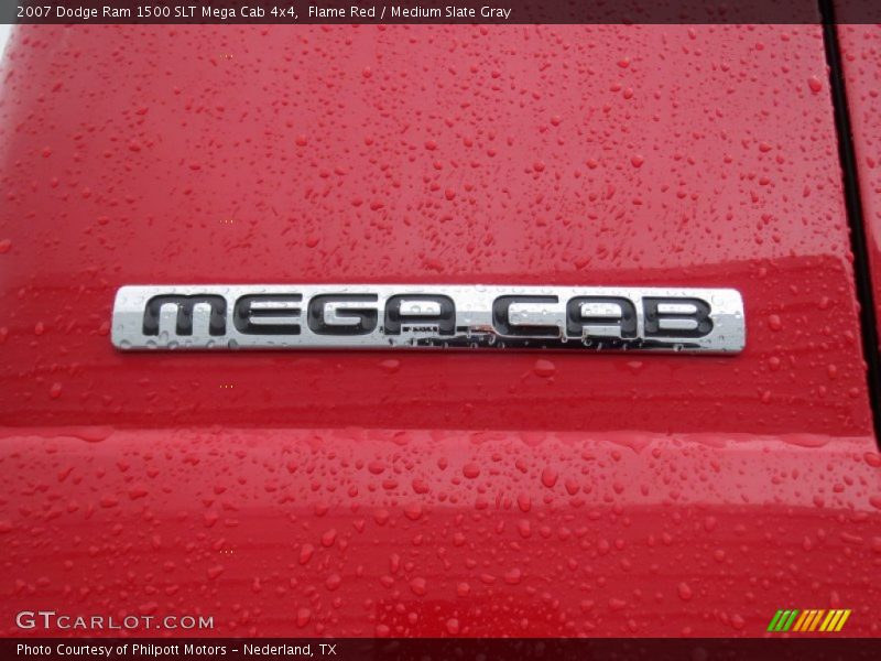 Flame Red / Medium Slate Gray 2007 Dodge Ram 1500 SLT Mega Cab 4x4