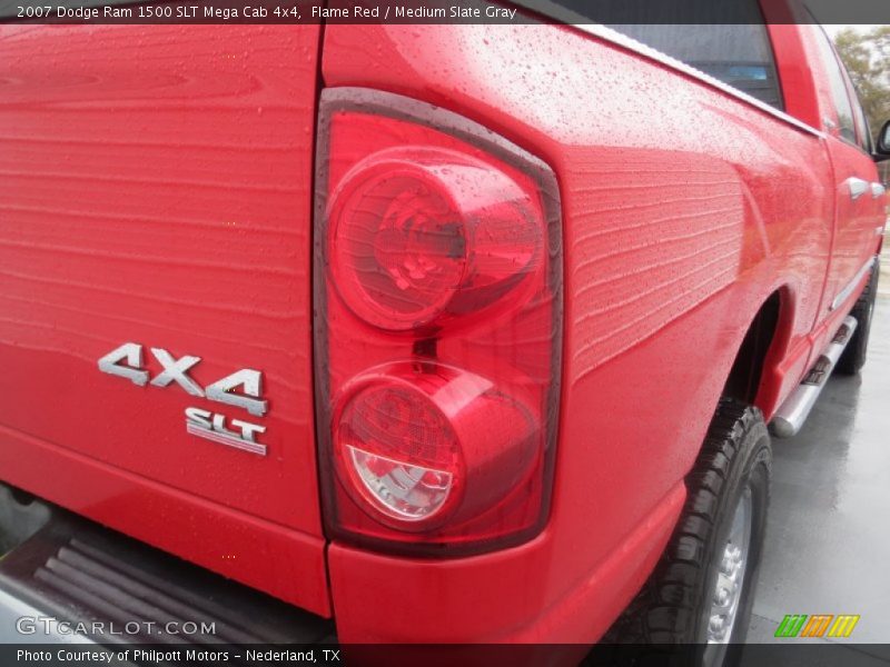 Flame Red / Medium Slate Gray 2007 Dodge Ram 1500 SLT Mega Cab 4x4