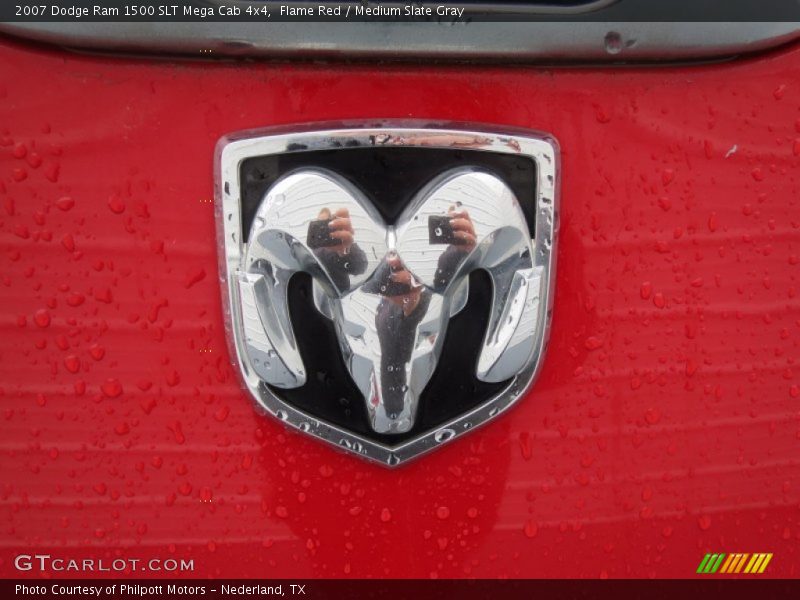Flame Red / Medium Slate Gray 2007 Dodge Ram 1500 SLT Mega Cab 4x4