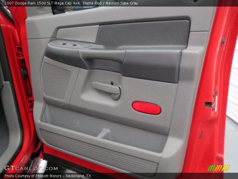 Flame Red / Medium Slate Gray 2007 Dodge Ram 1500 SLT Mega Cab 4x4