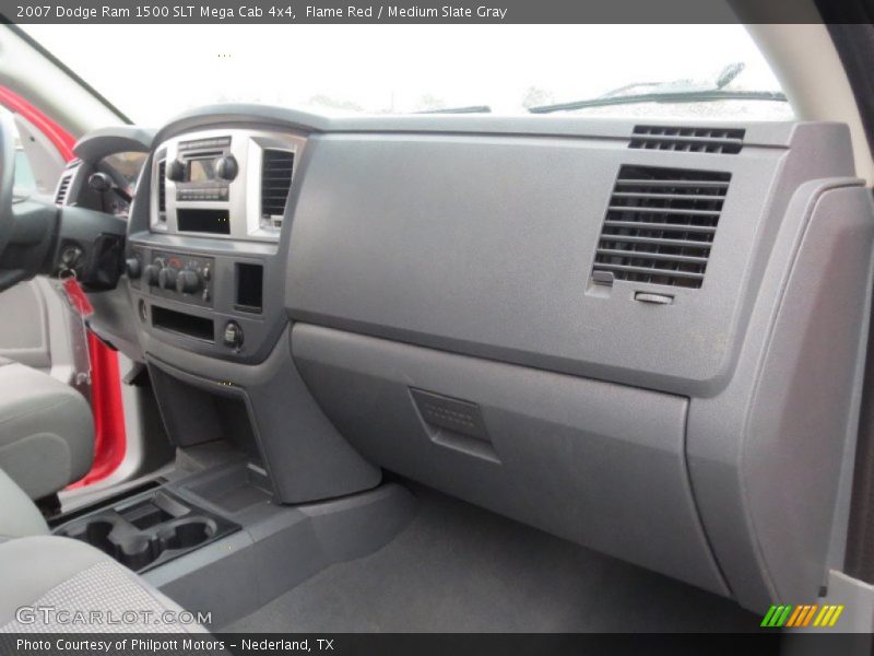 Flame Red / Medium Slate Gray 2007 Dodge Ram 1500 SLT Mega Cab 4x4