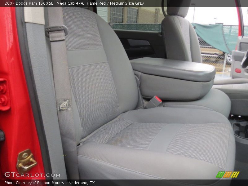 Flame Red / Medium Slate Gray 2007 Dodge Ram 1500 SLT Mega Cab 4x4