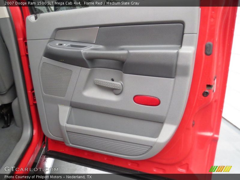 Flame Red / Medium Slate Gray 2007 Dodge Ram 1500 SLT Mega Cab 4x4