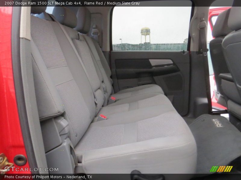 Flame Red / Medium Slate Gray 2007 Dodge Ram 1500 SLT Mega Cab 4x4