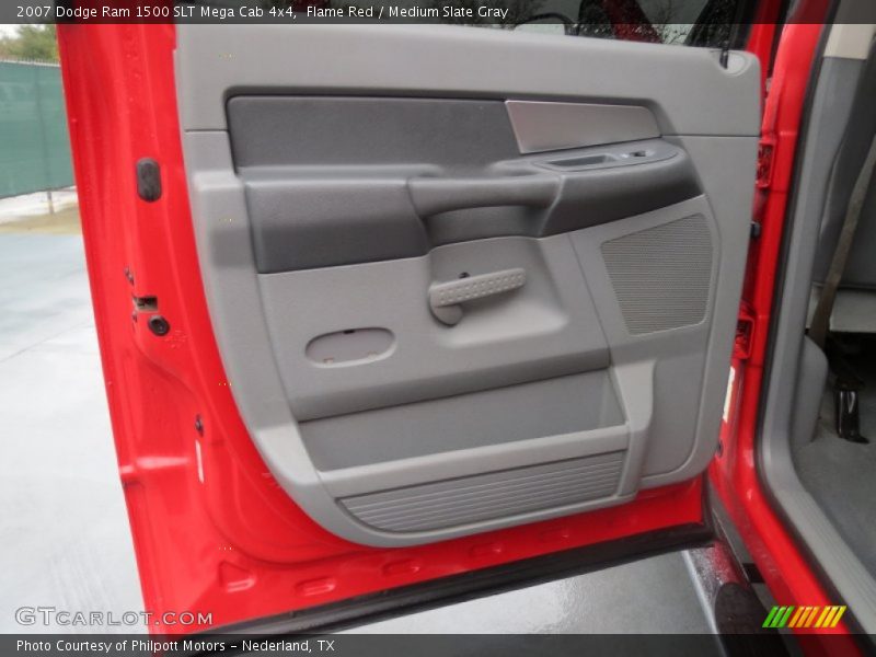 Flame Red / Medium Slate Gray 2007 Dodge Ram 1500 SLT Mega Cab 4x4
