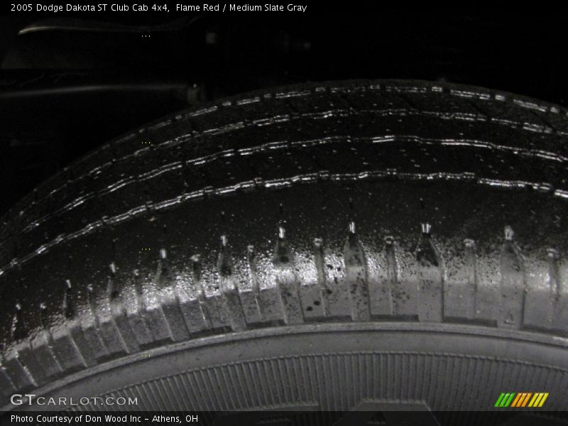 Flame Red / Medium Slate Gray 2005 Dodge Dakota ST Club Cab 4x4