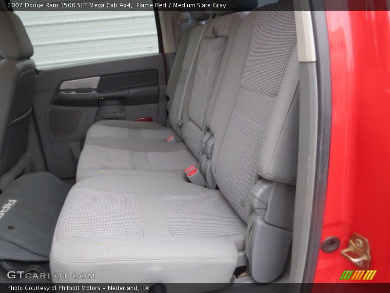 Flame Red / Medium Slate Gray 2007 Dodge Ram 1500 SLT Mega Cab 4x4