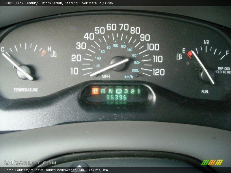 Sterling Silver Metallic / Gray 2005 Buick Century Custom Sedan