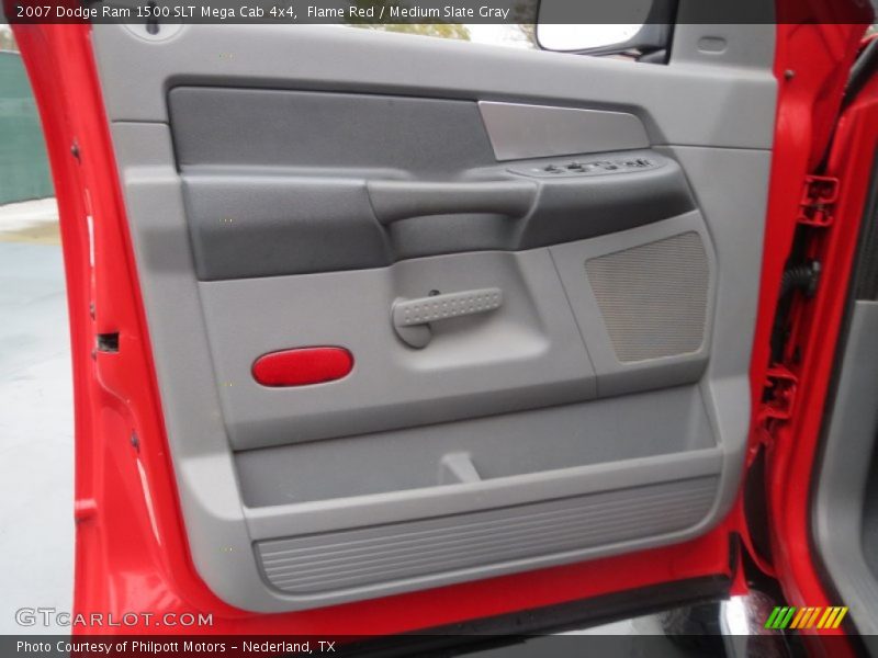 Flame Red / Medium Slate Gray 2007 Dodge Ram 1500 SLT Mega Cab 4x4