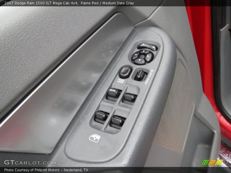 Flame Red / Medium Slate Gray 2007 Dodge Ram 1500 SLT Mega Cab 4x4