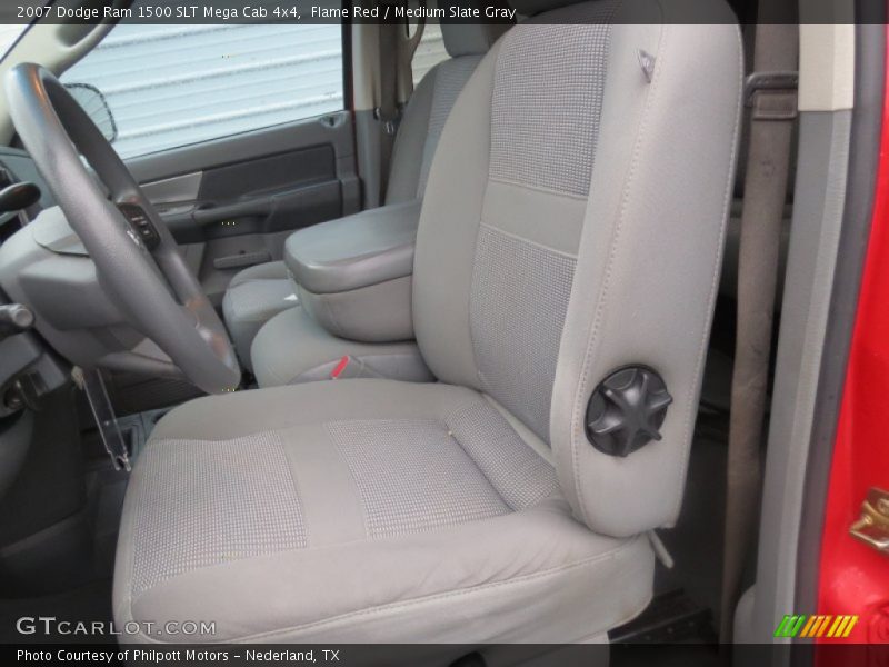 Flame Red / Medium Slate Gray 2007 Dodge Ram 1500 SLT Mega Cab 4x4