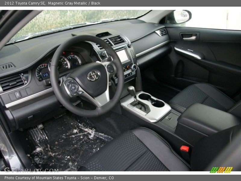 Magnetic Gray Metallic / Black 2012 Toyota Camry SE