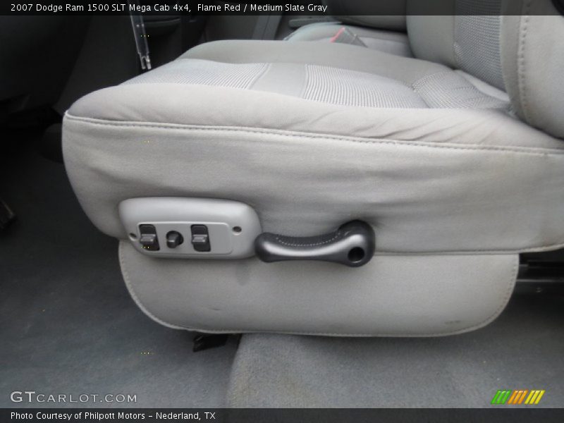 Flame Red / Medium Slate Gray 2007 Dodge Ram 1500 SLT Mega Cab 4x4