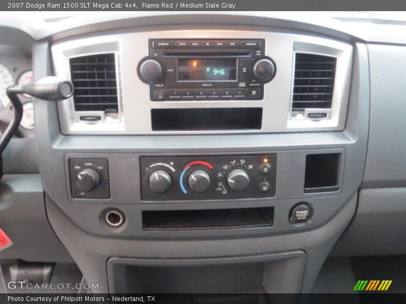 Flame Red / Medium Slate Gray 2007 Dodge Ram 1500 SLT Mega Cab 4x4