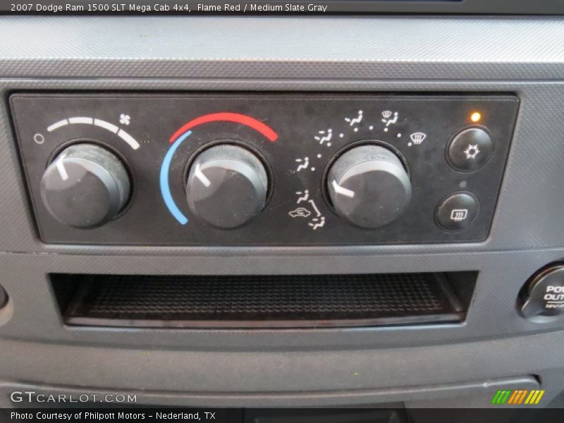 Flame Red / Medium Slate Gray 2007 Dodge Ram 1500 SLT Mega Cab 4x4