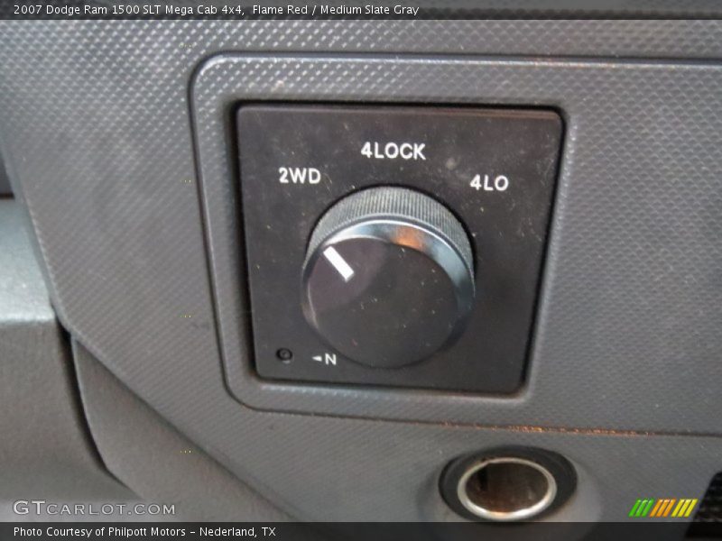 Flame Red / Medium Slate Gray 2007 Dodge Ram 1500 SLT Mega Cab 4x4