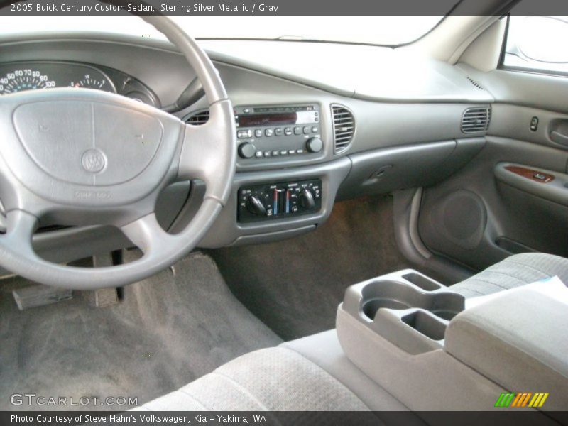Sterling Silver Metallic / Gray 2005 Buick Century Custom Sedan