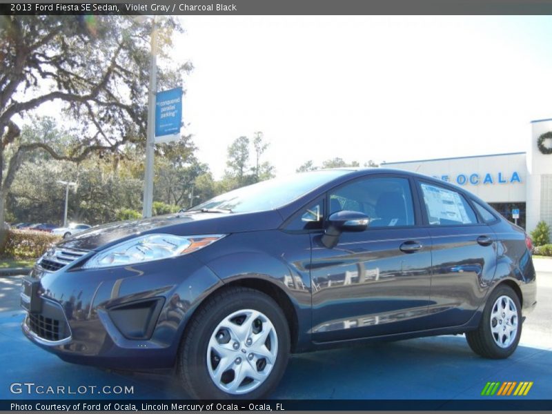 Violet Gray / Charcoal Black 2013 Ford Fiesta SE Sedan