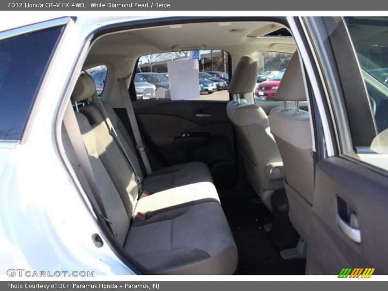 White Diamond Pearl / Beige 2012 Honda CR-V EX 4WD