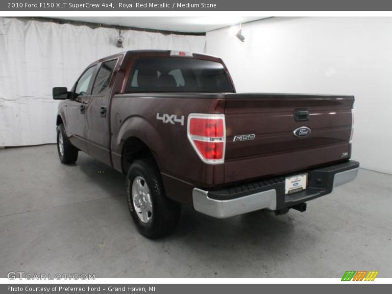 Royal Red Metallic / Medium Stone 2010 Ford F150 XLT SuperCrew 4x4