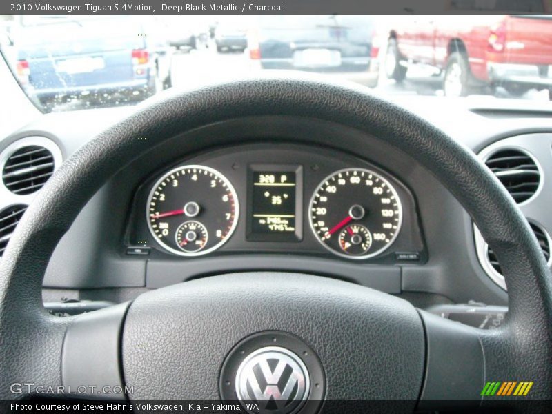 Deep Black Metallic / Charcoal 2010 Volkswagen Tiguan S 4Motion