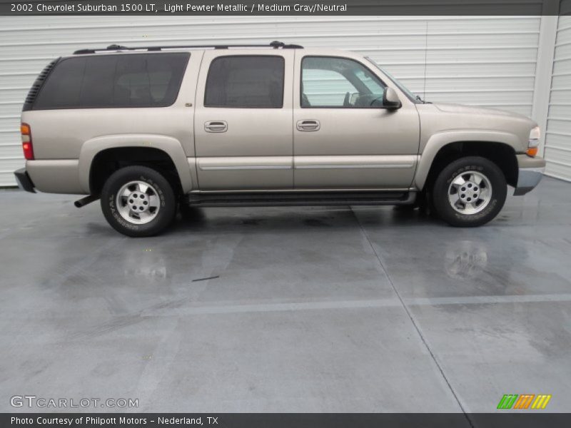 Light Pewter Metallic / Medium Gray/Neutral 2002 Chevrolet Suburban 1500 LT