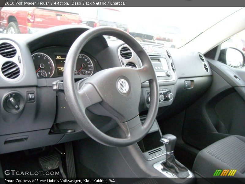 Deep Black Metallic / Charcoal 2010 Volkswagen Tiguan S 4Motion