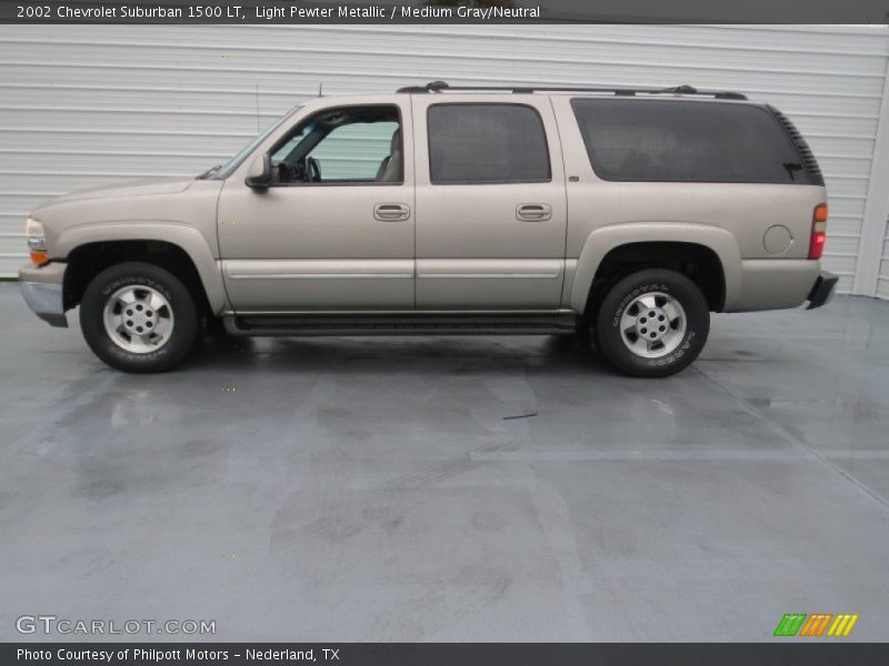 Light Pewter Metallic / Medium Gray/Neutral 2002 Chevrolet Suburban 1500 LT