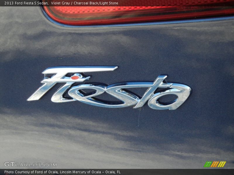 Violet Gray / Charcoal Black/Light Stone 2013 Ford Fiesta S Sedan