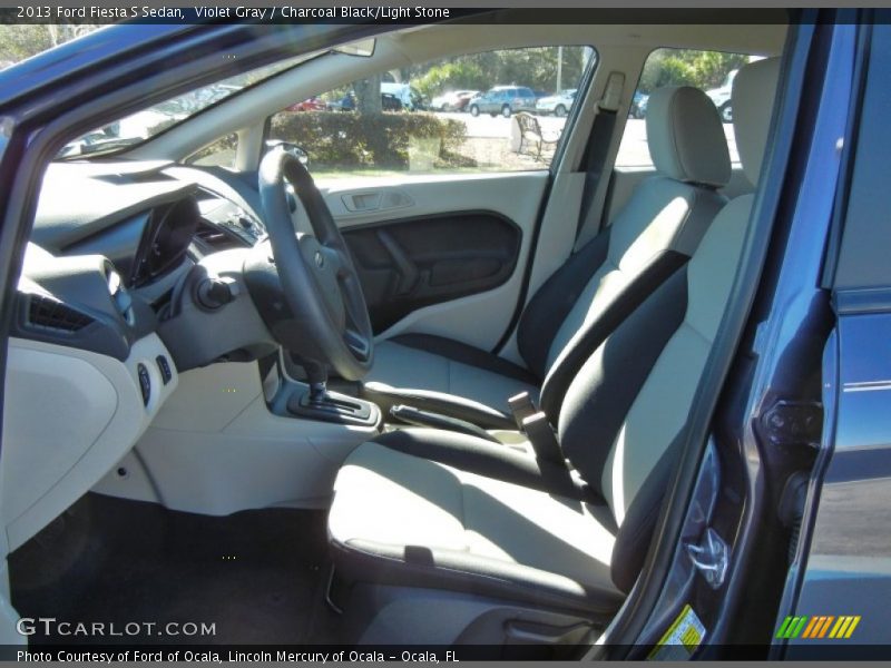 Violet Gray / Charcoal Black/Light Stone 2013 Ford Fiesta S Sedan