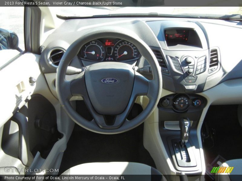 Violet Gray / Charcoal Black/Light Stone 2013 Ford Fiesta S Sedan