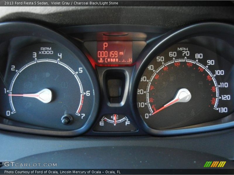 Violet Gray / Charcoal Black/Light Stone 2013 Ford Fiesta S Sedan