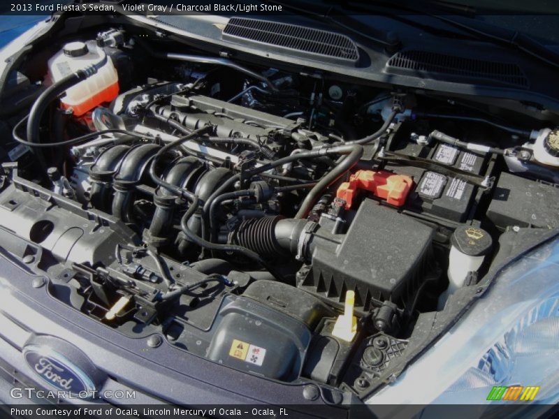 Violet Gray / Charcoal Black/Light Stone 2013 Ford Fiesta S Sedan