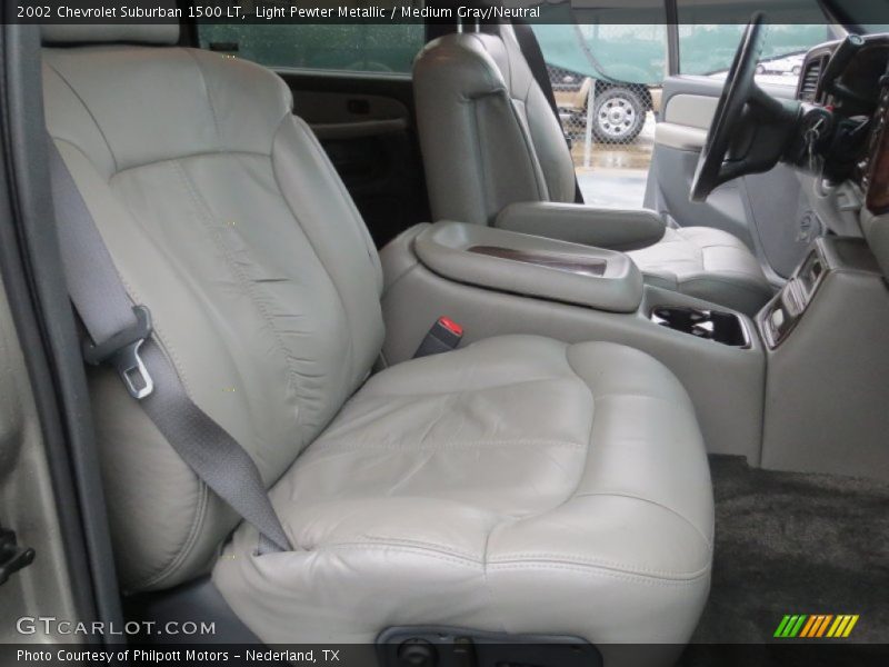 Light Pewter Metallic / Medium Gray/Neutral 2002 Chevrolet Suburban 1500 LT