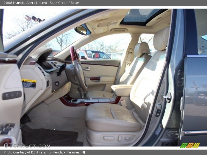Sage Green / Beige 2008 Hyundai Azera Limited
