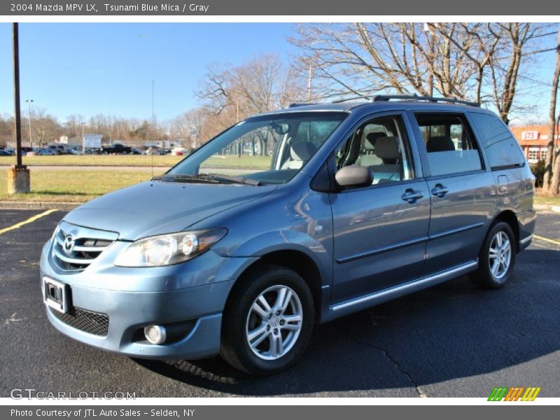 Tsunami Blue Mica / Gray 2004 Mazda MPV LX