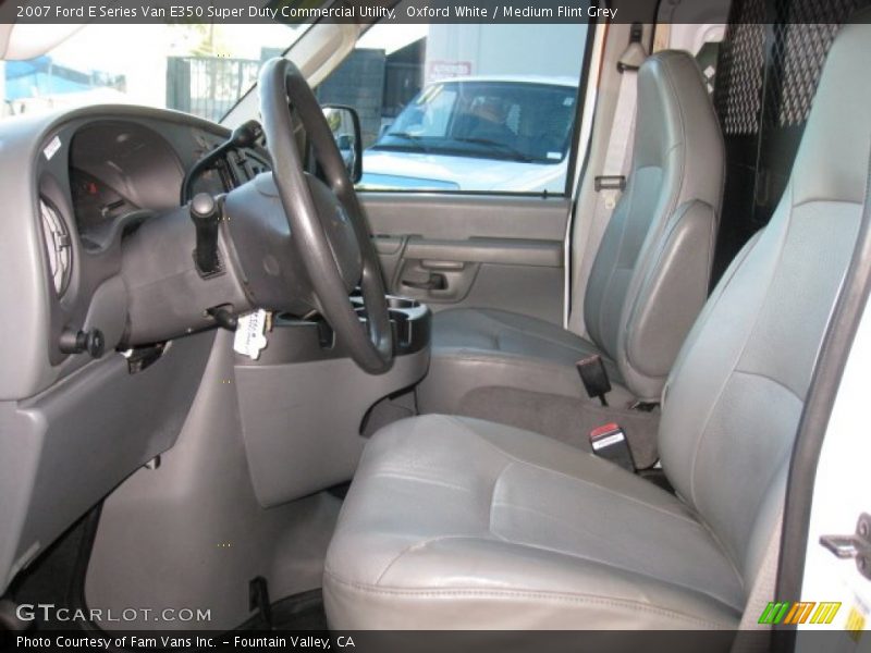 Oxford White / Medium Flint Grey 2007 Ford E Series Van E350 Super Duty Commercial Utility
